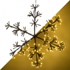 Sneeuwvlok met verlichting | Lumineo | 42 x 48 cm (192 LEDs, Binnen/Buiten, Extra warm wit)