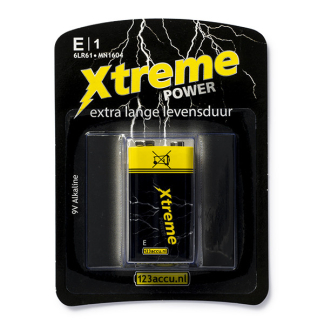 123accu 9V batterij - Xtreme Power (Alkaline) ADR00045 K105005160 - 