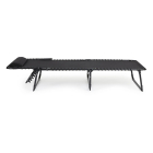 909 Outdoor Ligbed | 909 Outdoor | 189 x 59 x 30 cm (Met kussen, Verstelbare rugleuning, Zwart) HET.OU.0161.093.ZW K170105682 - 2