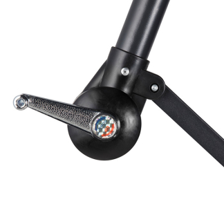909 Outdoor Zweefparasol | 909 Outdoor | Ø 300 cm (Zwart, Rond) HET.OU.0161.043.ZW K170105684 - 4