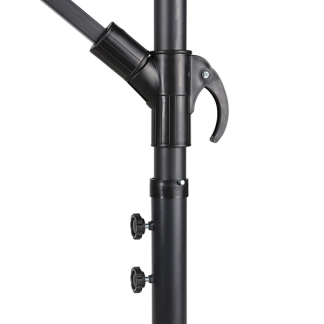 909 Outdoor Zweefparasol | 909 Outdoor | Ø 300 cm (Zwart, Rond) HET.OU.0161.043.ZW K170105684 - 5