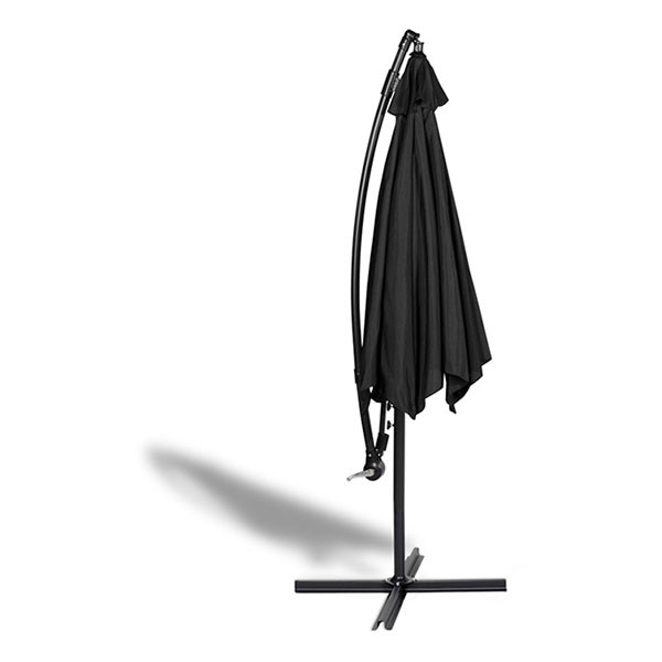 909 Outdoor Zweefparasol | 909 Outdoor | Ø 300 x 250 cm (Zwart, Rond) HET.OU.0161.043.ZW K170105684 - 2