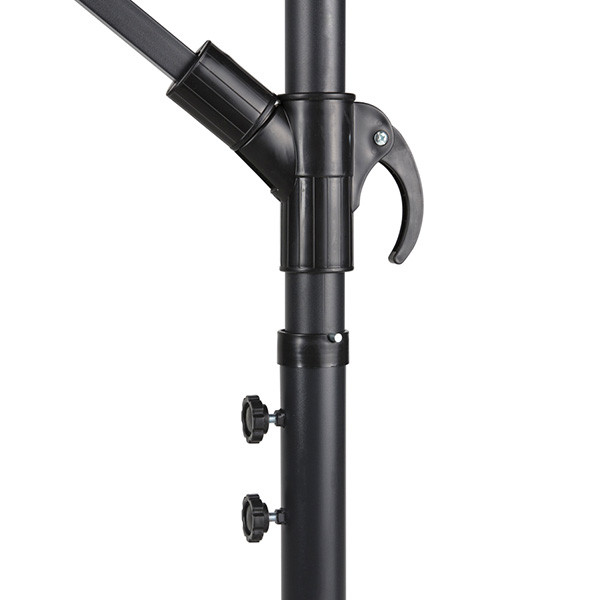 909 Outdoor Zweefparasol | 909 Outdoor | Ø 300 x 250 cm (Zwart, Rond) HET.OU.0161.043.ZW K170105684 - 5