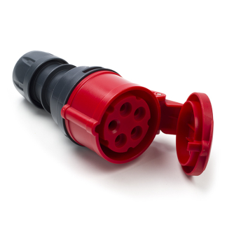 ABL CEE contrastekker | ABL (Vijfpolig, Met aarde, 16 A, Rood) 0137137 K180102108