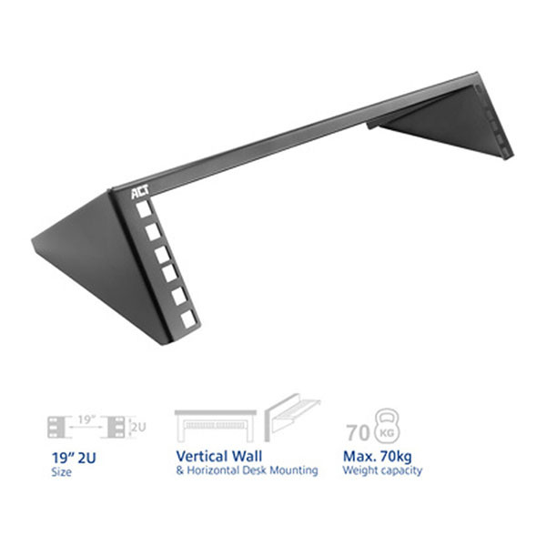 ACT 19 inch wandrek | ACT | 2U (70 kg, metaal, Wandmontage) FA2102 K180108170 - 2