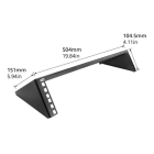 ACT 19 inch wandrek | ACT | 2U (70 kg, metaal, Wandmontage) FA2102 K180108170 - 5