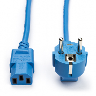ACT C13 kabel | ACT | 0.6 meter (Haaks, Blauw) AK5132 K010806151 - 1