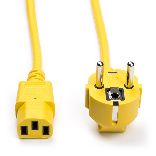 ACT C13 kabel | ACT | 1.2 meter (Haaks, Geel) AK5141 K010806162 - 1