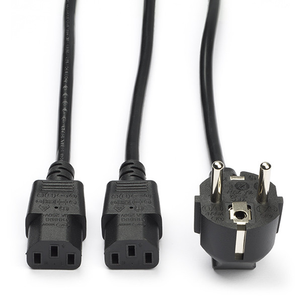 ACT C13 kabel | ACT | 1.8 meter (2 x C13, Haaks) AK5055 K010806165 - 1