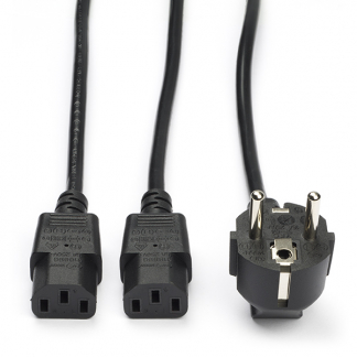 ACT C13 kabel | ACT | 1.8 meter (2 x C13, Haaks) AK5055 K010806165 - 1