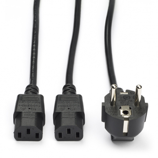 ACT C13 kabel | ACT | 1.8 meter (2 x C13, Haaks) AK5055 K010806165 - 