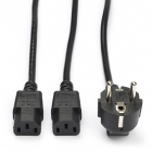 ACT C13 kabel | ACT | 1.8 meter (2 x C13, Haaks) AK5055 K010806165 ACT C13 kabel | ACT | 1.8 meter (2 x C13, Haaks) AK5055 K010806165