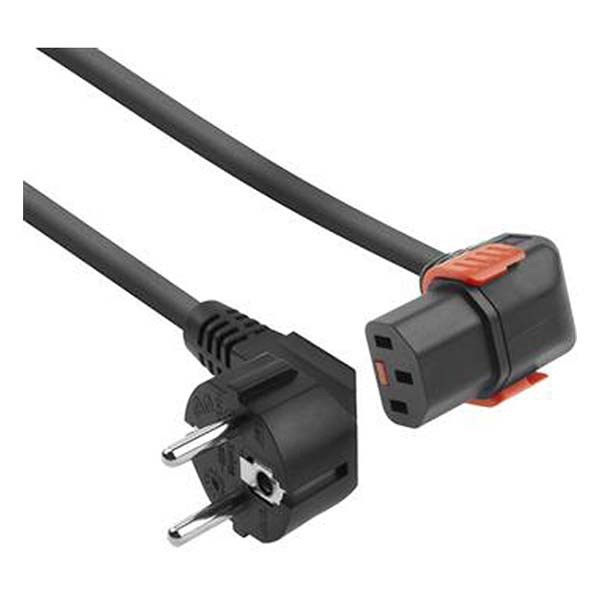 ACT C13 kabel | ACT | 1 meter (Haaks, Omlaag, IEC lock) AK5255 K010806109 - 2