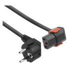 ACT C13 kabel | ACT | 1 meter (Haaks, Omlaag, IEC lock) AK5255 K010806109 - 2