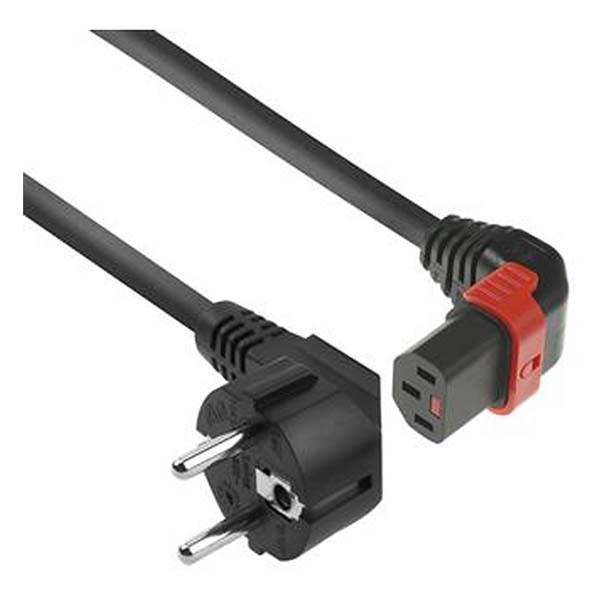 ACT C13 kabel | ACT | 2 meter (Haaks, Omhoog, IEC lock) AK5265 K010806121 - 2