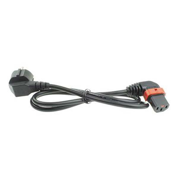 ACT C13 kabel | ACT | 3 meter (Haaks, Links, IEC lock) AK5260 K010806116 - 3