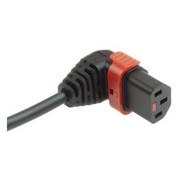 ACT C13 kabel | ACT | 3 meter (Haaks, Omlaag, IEC lock) AK5257 K010806111 - 3