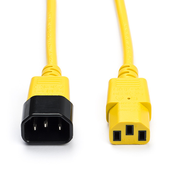 ACT C14 naar C13 kabel | ACT | 1.2 meter (Geel) AK5117 K010806159 - 1