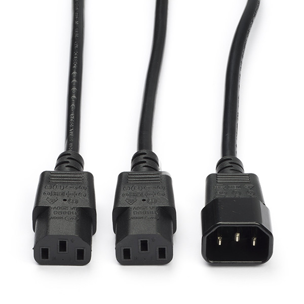 ACT C14 naar C13 kabel | ACT | 1.8 meter (2 x C13) AK5052 K010806164 - 1