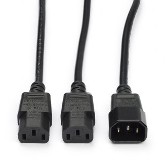 ACT C14 naar C13 kabel | ACT | 1.8 meter (2 x C13) AK5052 K010806164 - 1
