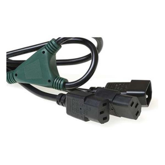 ACT C14 naar C13 kabel | ACT | 1.8 meter (2 x C13) AK5052 K010806164 - 2