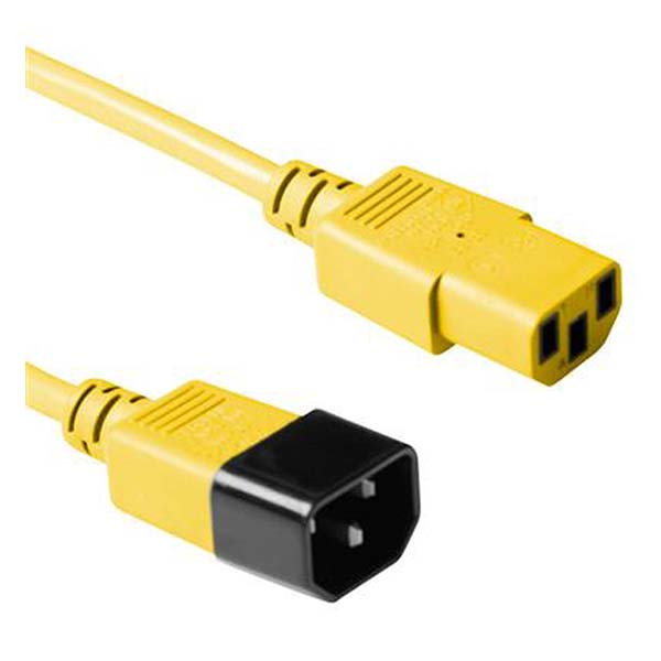ACT C14 naar C13 kabel | ACT | 1.8 meter (Geel) AK5118 K010806160 - 2