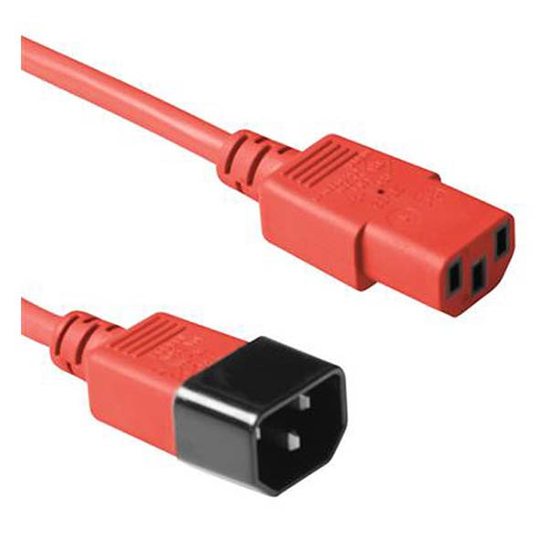 ACT C14 naar C13 kabel | ACT | 1.8 meter (Rood) AK5106 K010806145 - 2