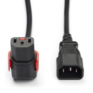 ACT C14 naar C13 kabel | ACT | 1 meter (Omlaag, IEC lock) AK5267 K010806127 - 1