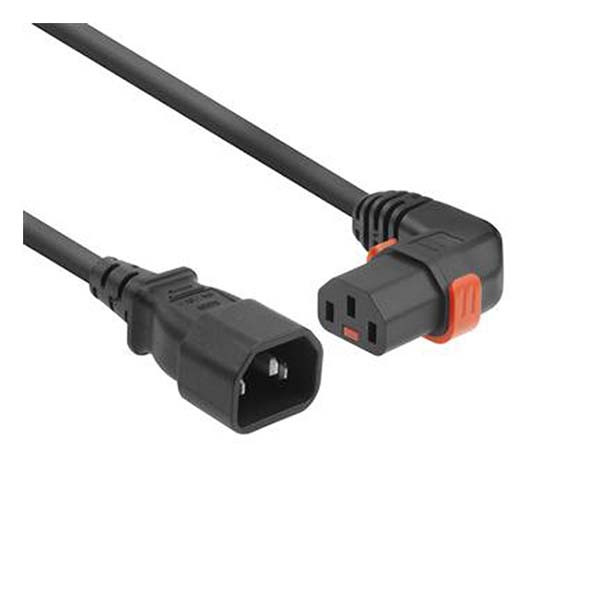 ACT C14 naar C13 kabel | ACT | 2 meter (Rechts, IEC lock) AK5274 K010806134 - 2