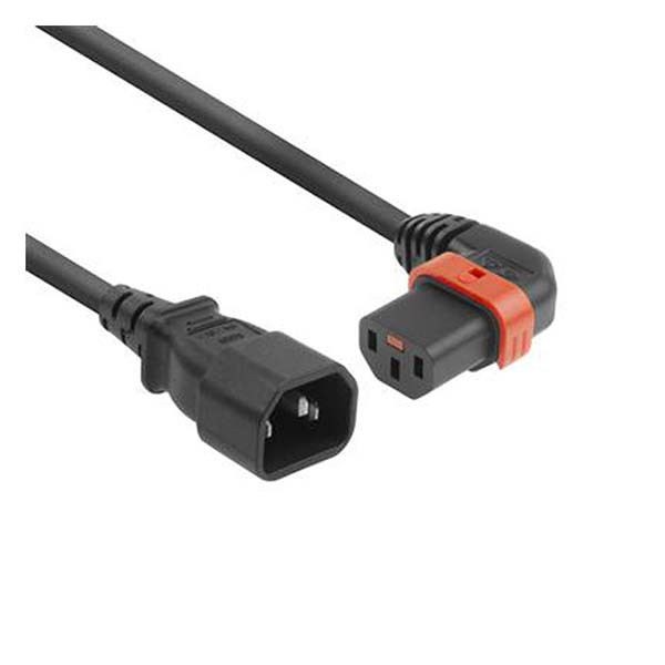 ACT C14 naar C13 kabel | ACT | 3 meter (Links, IEC lock) AK5272 K010806132 - 2