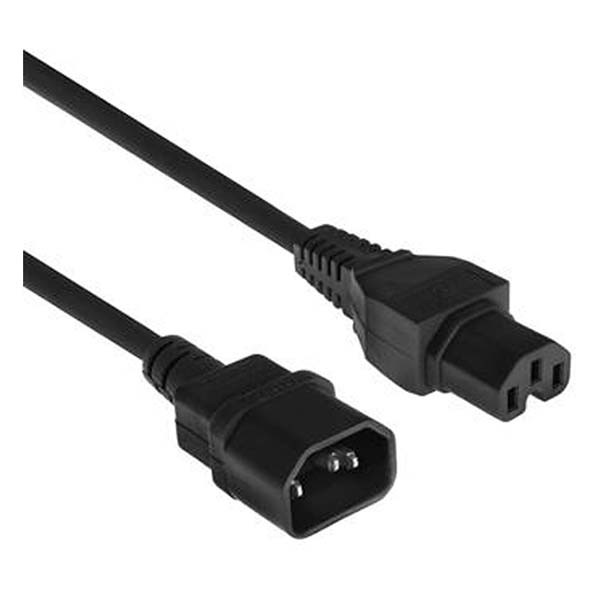 ACT C14 naar C15 verlengkabel | ACT | 1.2 meter AK5233 K010802202 - 2