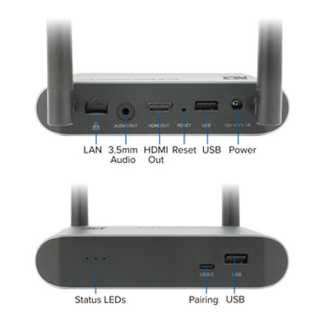 ACT Draadloos presentatiesysteem | ACT | Aero 4K (HDMI, USB C, 2x USB A, 20 meter bereik) AC7960 K180108149 - 3