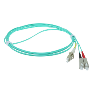 ACT Glasvezelkabel OM3 - LC/SC - 1 meter (Duplex, 50/125μm, UPC) RL8601 K010701457 - 