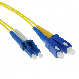 ACT Glasvezelkabel OS2 - LC/SC - 0.5 meter (Duplex, 9/125μm, UPC) RL8900 K010701623 - 1