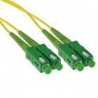 Glasvezelkabel OS2 - SC/SC - 20 meter (Duplex, 9/125μm, APC)