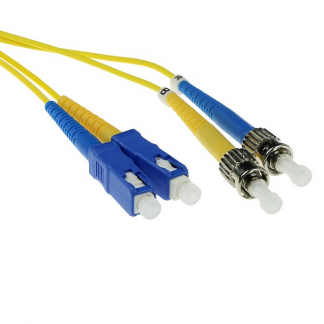 ACT Glasvezelkabel OS2 - SC/ST - 1 meter (Duplex, 9/125μm, UPC) RL2901 K010701657 - 1