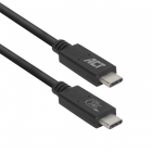 ACT HTC oplaadkabel | USB C ↔ USB C 4 | 1 meter (20 Gbps, Vertind koper, Power Delivery, 240 W, Thunderbolt 3) AC7431 G010214198