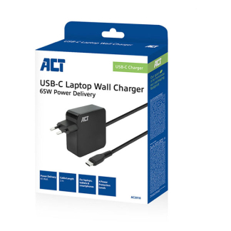 ACT Laptop oplader | ACT | 65W (USB C, 2m, Power Delivery) AC2010 K180107721 - 2