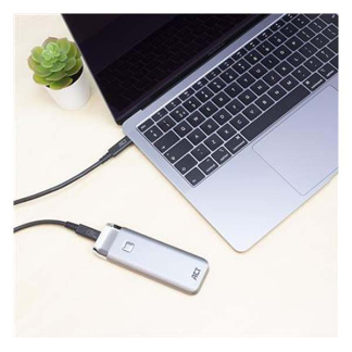 ACT Lenovo oplaadkabel | USB C ↔ USB C | 0.8 meter (USB 4.0, 240W, 40 Gbps, Vertind koper, Thunderbolt 3/4) AC7451 L010214197 - 3