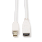 ACT Mini DisplayPort verlengkabel 1.1 - ACT - 1.5 meter (Full HD) AK3956 K020403153 - 1
