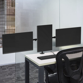 ACT Monitorbeugel | ACT | 10 tot 27 inch (Ergonomisch, Draai, zwenk en kantelbaar, 3 schermen, Max. 21 kg) AC8303 K101501129 - 5