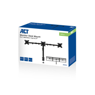 ACT Monitorbeugel | ACT | 10 tot 27 inch (Ergonomisch, Draai, zwenk en kantelbaar, 3 schermen, Max. 21 kg) AC8303 K101501129 - 6