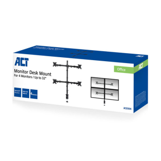ACT Monitorbeugel | ACT | 10 tot 32 inch (Ergonomisch, Draai, zwenk en kantelbaar, 4 schermen, Max. 32 kg) AC8304 K101501130 - 7