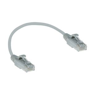 ACT Netwerkkabel |  Cat6 U/UTP | 0.15 meter (100% koper, LSZH, Slimline, Grijs) DC9030 K060302381 - 1