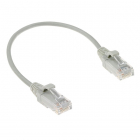Netwerkkabel |  Cat6 U/UTP | 0.5 meter (100% koper, LSZH, Slimline, Grijs)