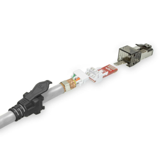 ACT Netwerkkabel | Cat6a S/FTP | 1 meter (100% koper, LSZH, Trekontlasting, PoE++) FB4001 K010605011 - 2