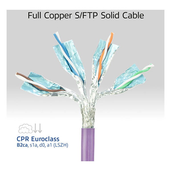 ACT Netwerkkabel | Cat6a S/FTP | ACT | 85 meter (Paars) FB0085 K010605428 - 3