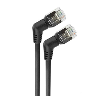 ACT Netwerkkabel | Cat6a U/FTP | 10 meter (100% koper, Slimline, Haaks, 360° draaibaar) DD1910 K010605060