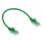 Netwerkkabel - Cat6 U/UTP - 1 meter (100% koper, LSZH, Slimline, Groen)