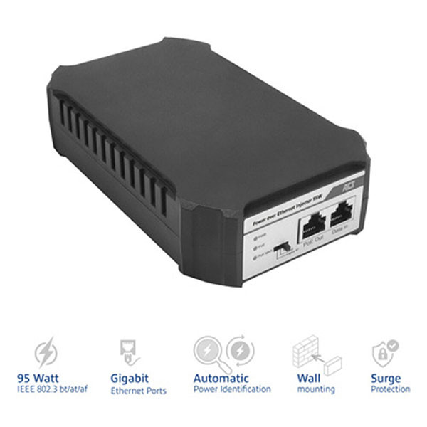 ACT PoE injector | ACT | 95 watt (Gigabit, 802.3bt, 2x RJ45) AC4439 K180108150 - 2